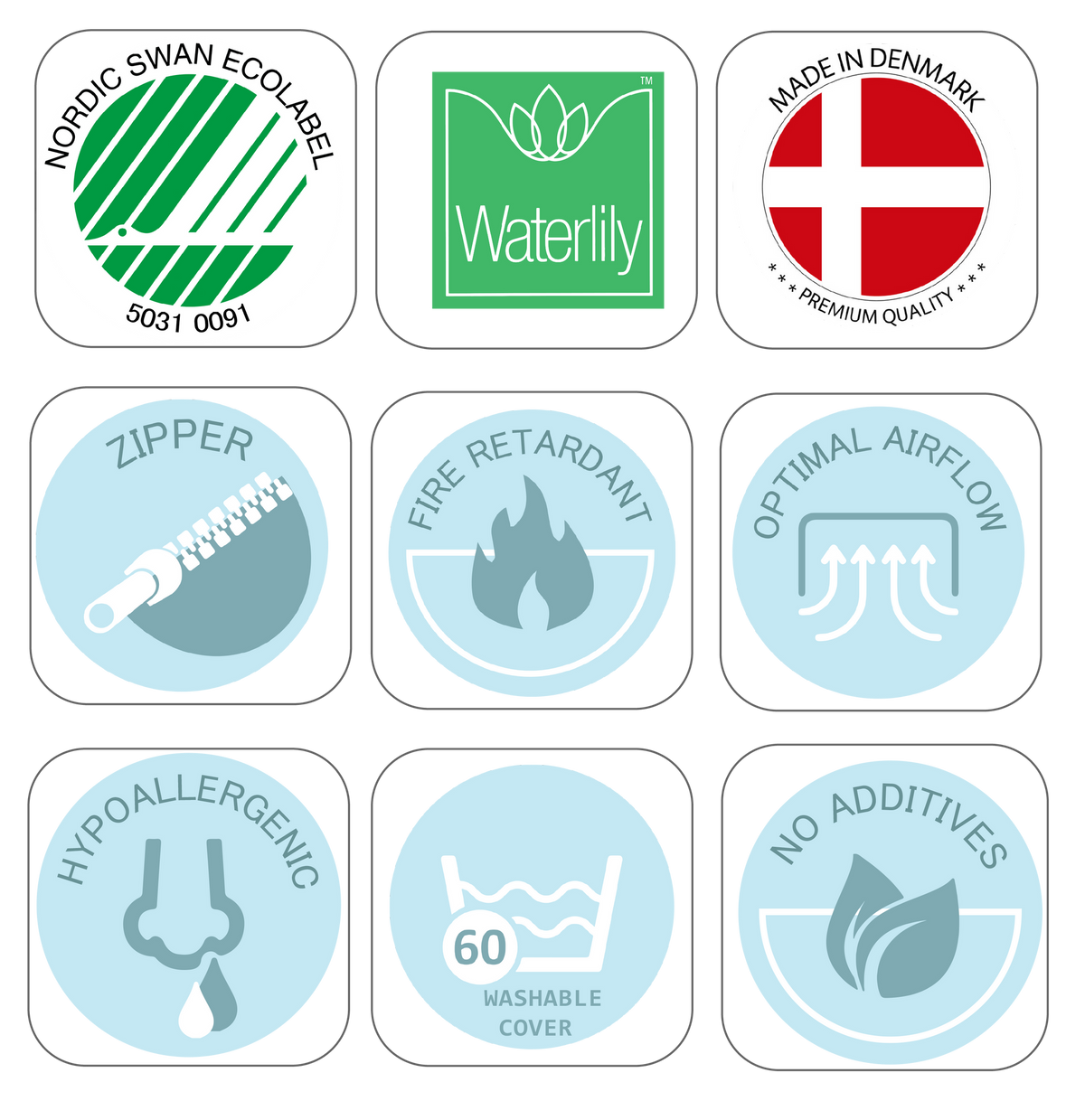 Hoppekids, Eco Luxury Patja, eri kokoja