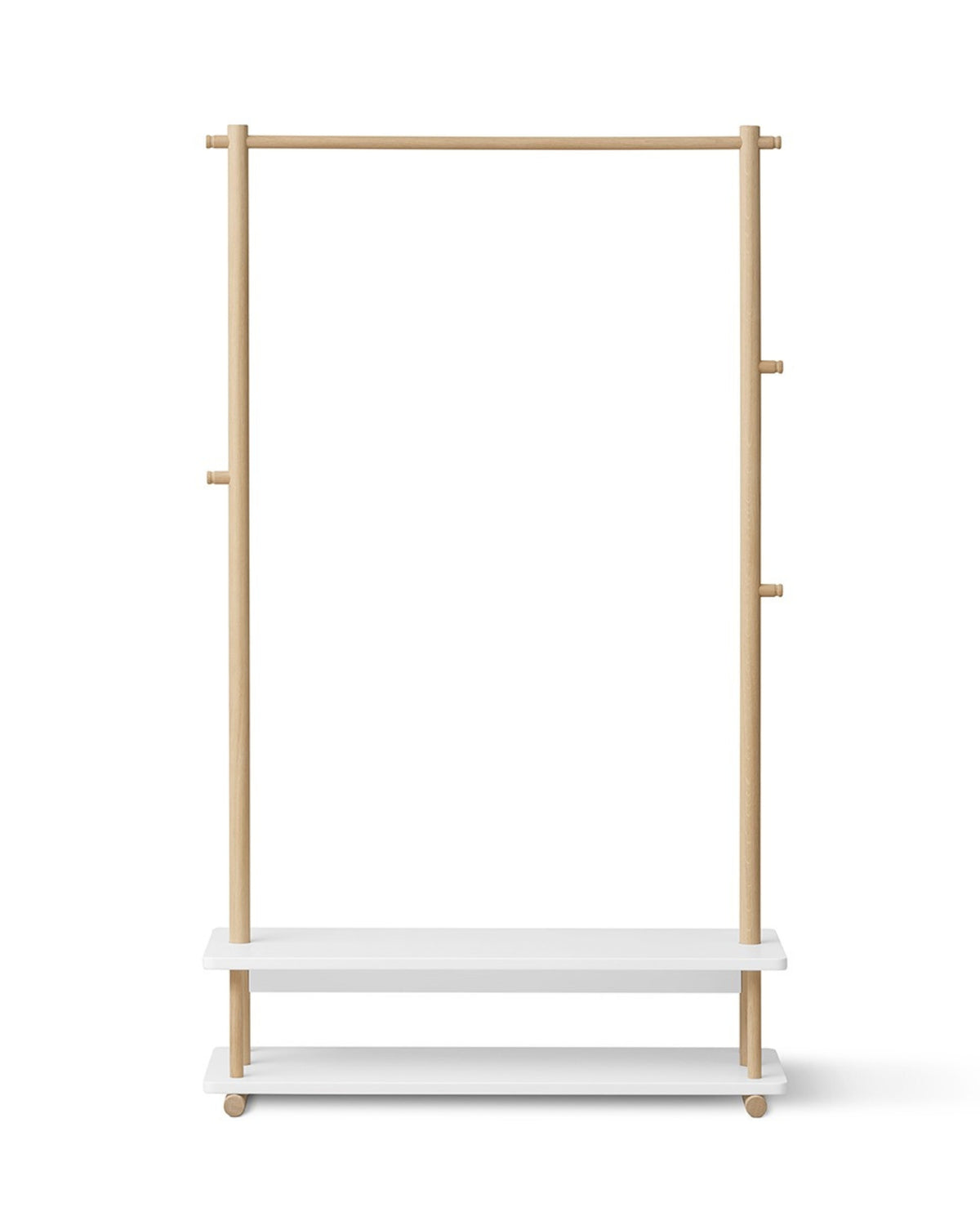 Oliver Furniture, Camp, Clothes Rail White/Oak