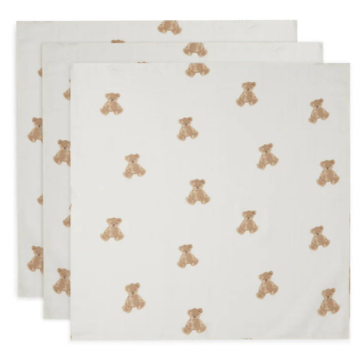 Jollein, Swaddles 3-pack, Teddy Bear
