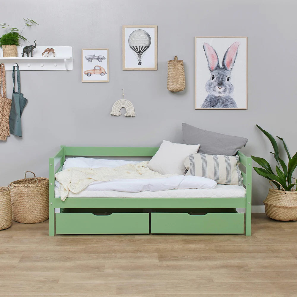 Hoppekids, ECO Comfort, Juniorsäng 70x160 cm, Grön