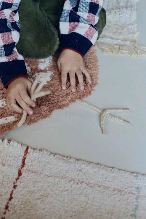 Growing up on a Farm, Washable Rug, Chicken