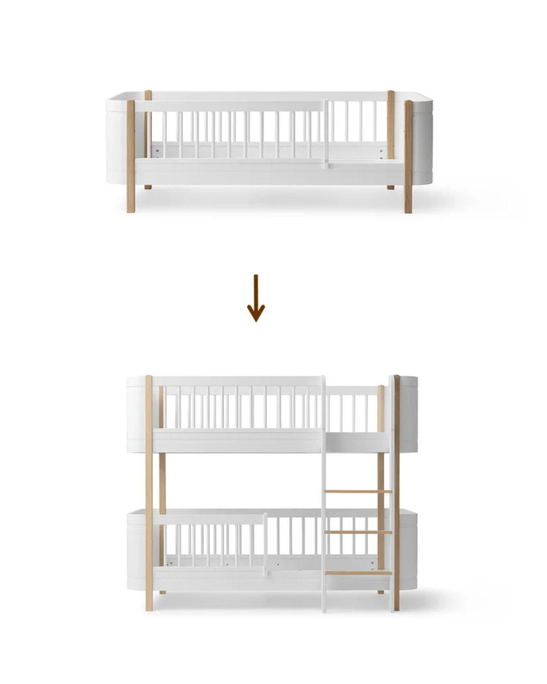 Oliver Furniture, Conversion kit, Wood Mini+ junior bed 70x160cm to Bunk Bed