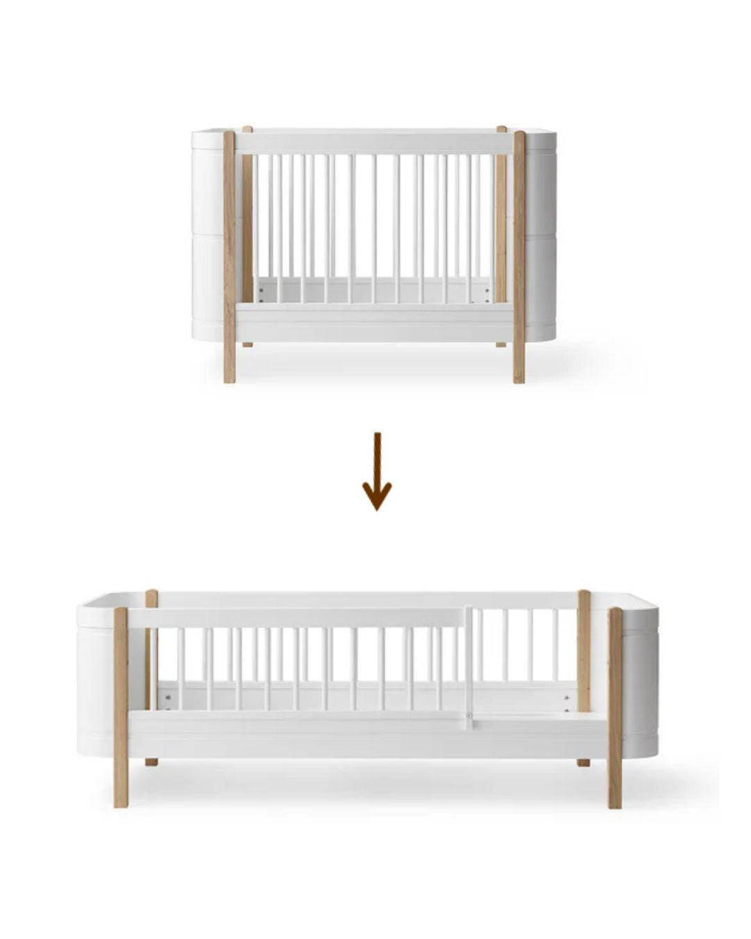 Oliver Furniture, Conversion Kit, Wood Mini+ Cot to Junior Bed 70x160 cm