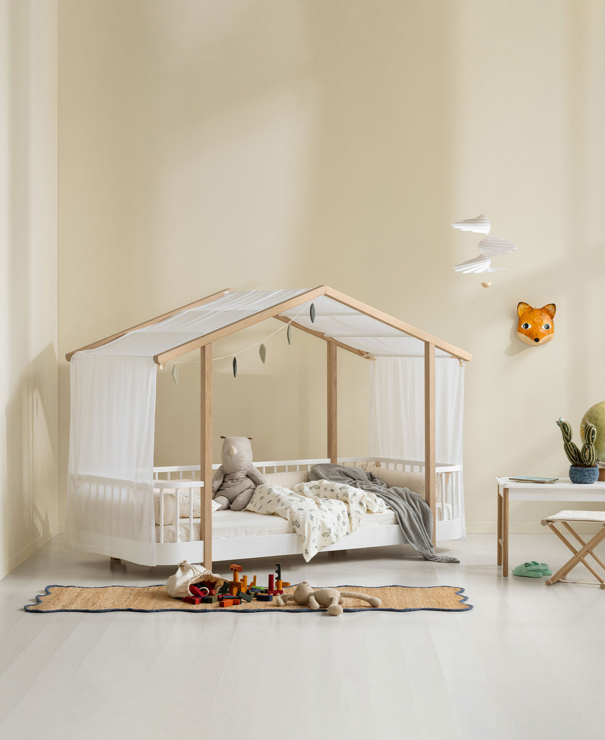 Oliver Furniture, Wood Mini+, Talosängyn Vuodekatos, Transparent White