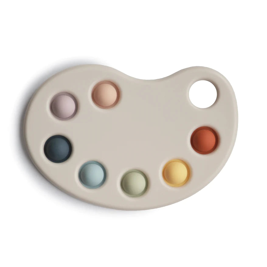 Mushie, Paint Palette Press Toy