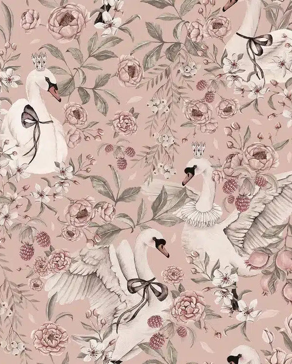 Swan Queen Blush, Wallpaper