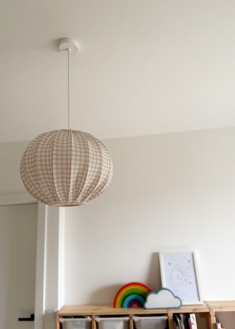 Lampshade, Pumpkin, Muslin Cream