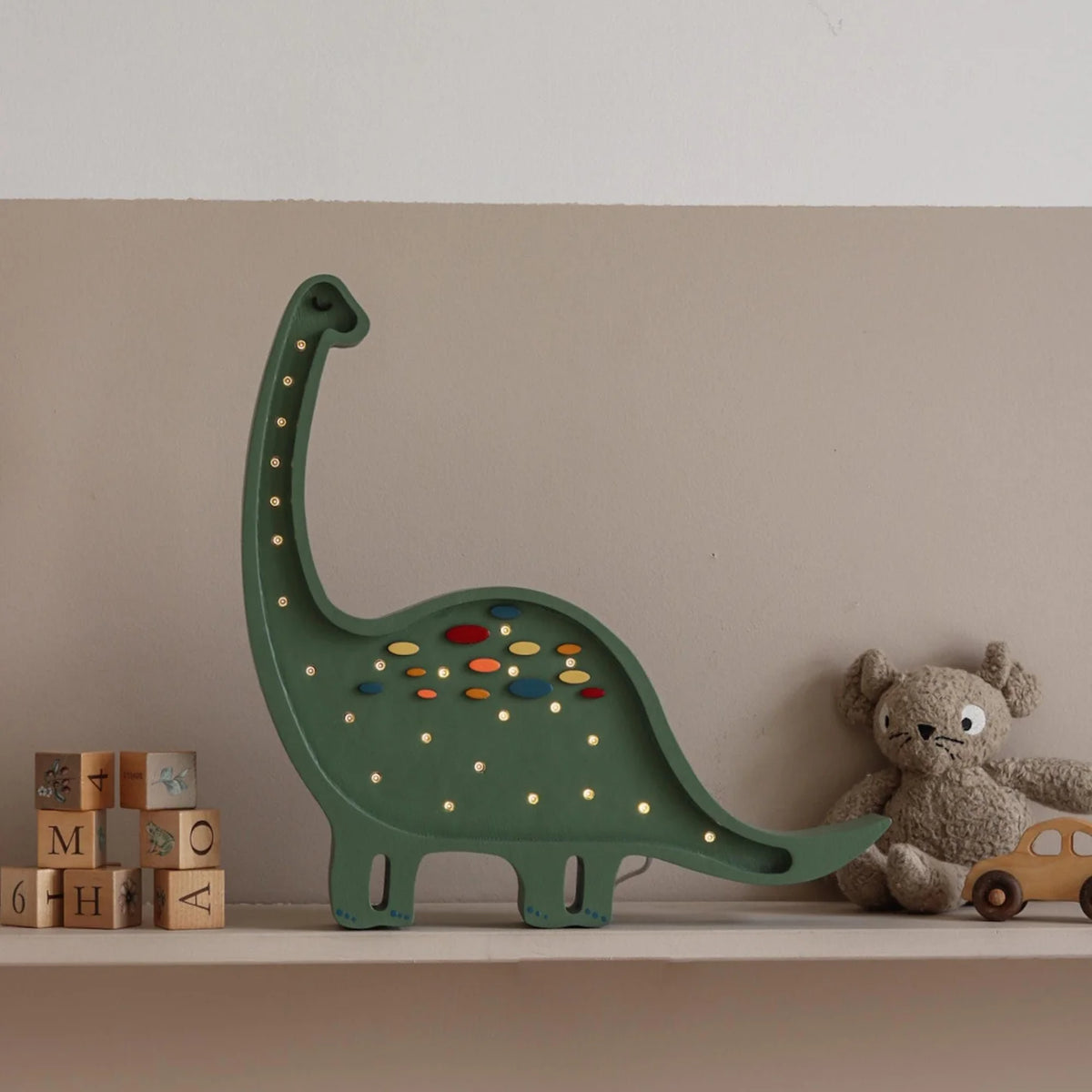 Little Lights, Yövalo Diplodocus, Military Green