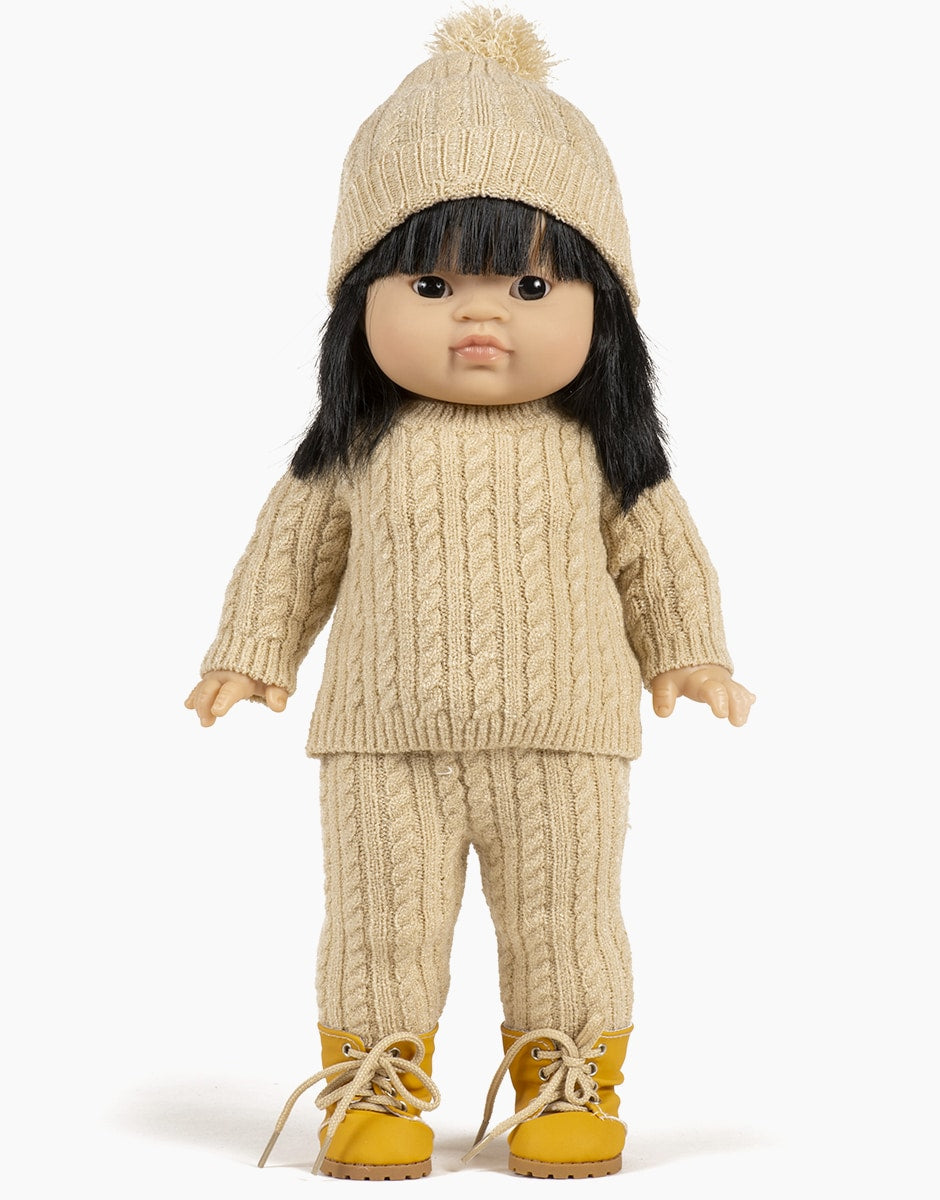 Minikane, Doll Clothes Set, Beige