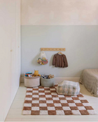 Little Chefs, Washable Mat, Kitchen Tiles Toffee, (Various sizes)