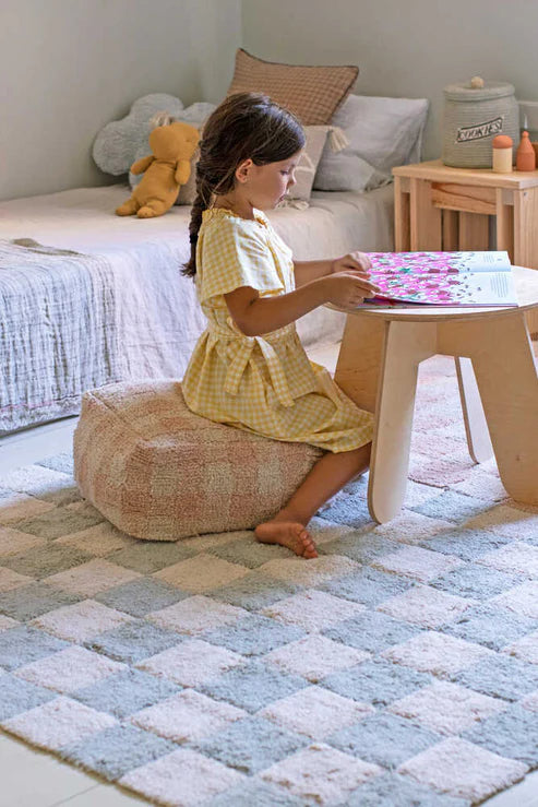 Little Chefs, Washable Mat, Kitchen Tiles Blue Sage, (Various sizes)