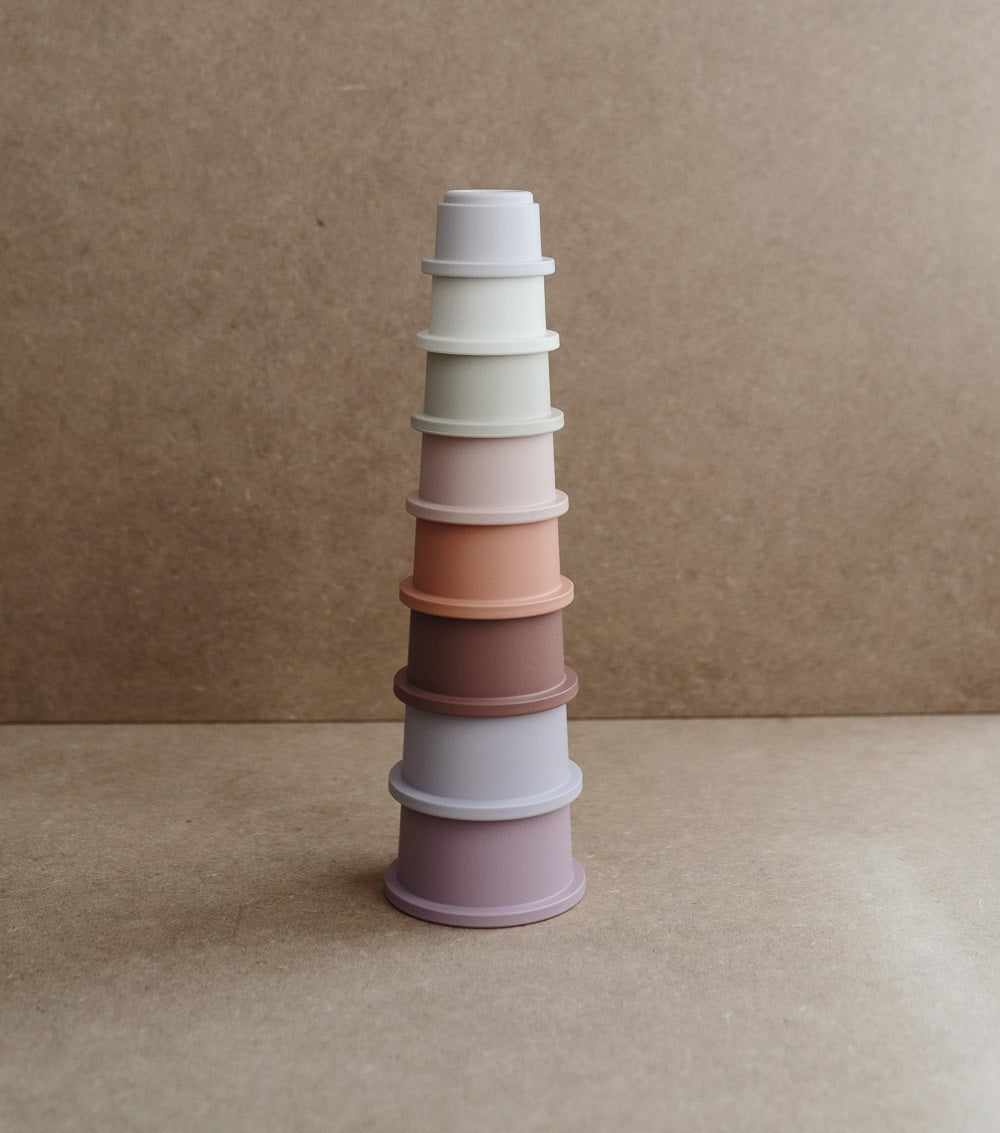 Mushie, Stackable Cups, Petal