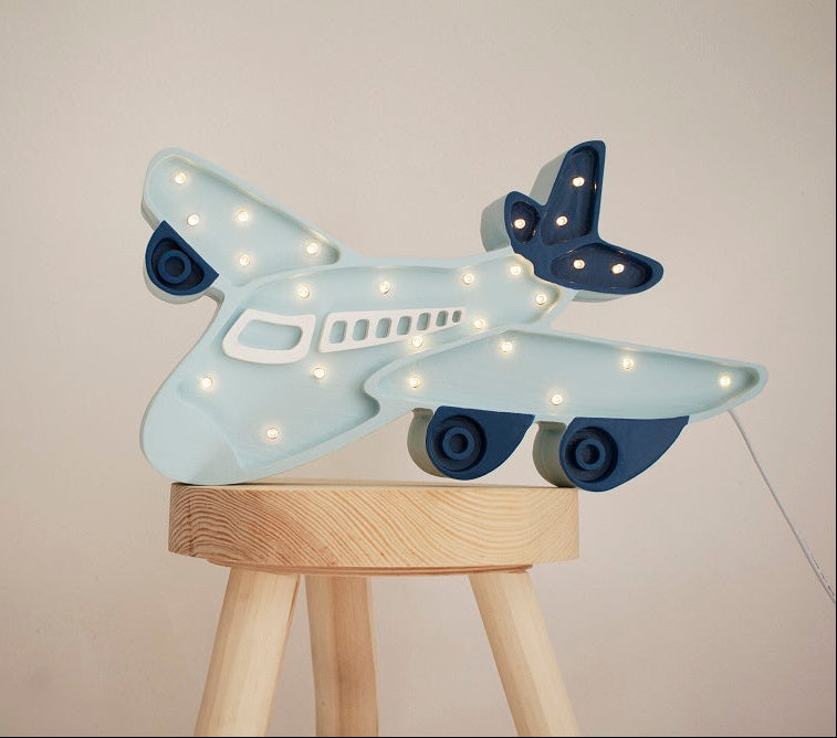 Little Lights Night Light, Airplane Blue