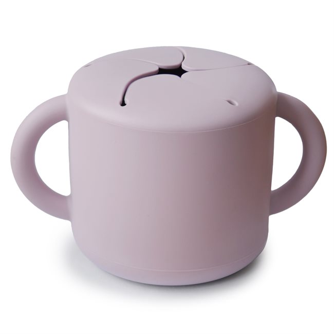 Mushie, Silicone Snack Cup, Soft Lilac