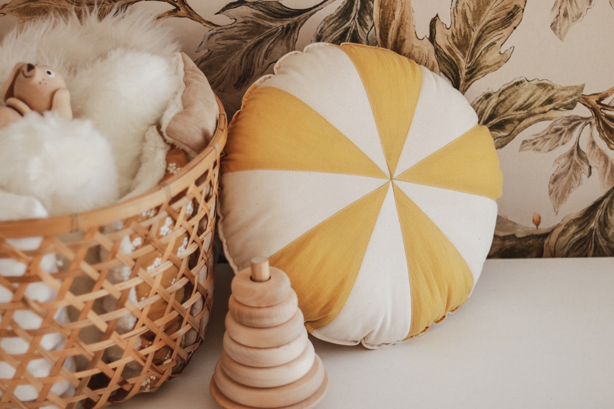 Moi Mili Decorative pillow, Patchwork Honey Candy