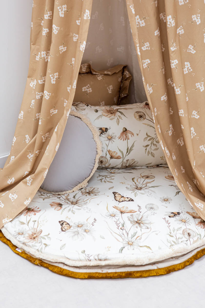 Matuu Gold Meadow on White&Cream, Rug