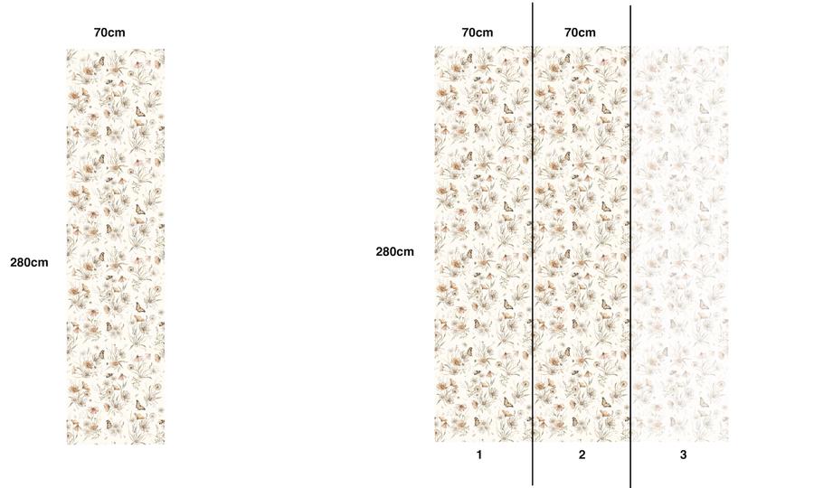 Matuu Gold Meadow White, Wallpaper Medium