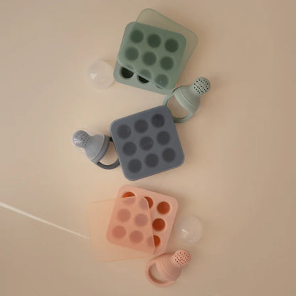 Mushie,  Fresh Food Feeder, Pakastelokero, Cambridge Blue