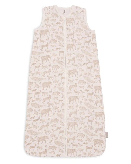 Jollein, Muslin Sleeping Bag 70cm, Animal Nougat