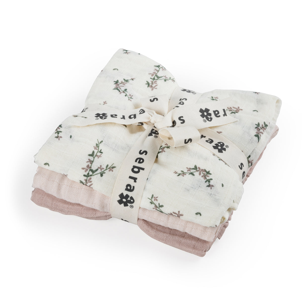 Zebra, gasbinda 3-pack, puderblomma