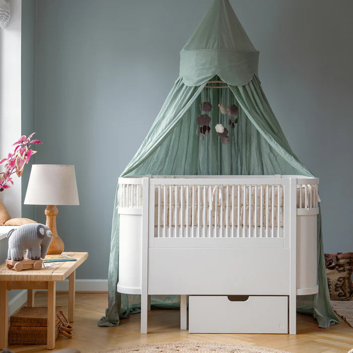 Zebra, Bed Canopy, Dusty Green