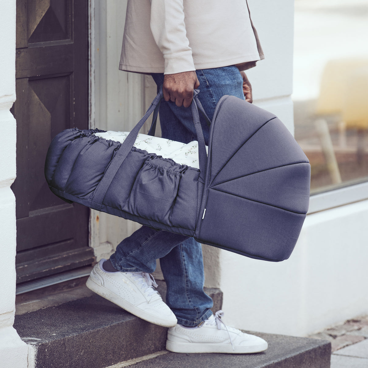 Sebra, Kannettava Unipesä, 3-in-1 Baby Nest, Blue