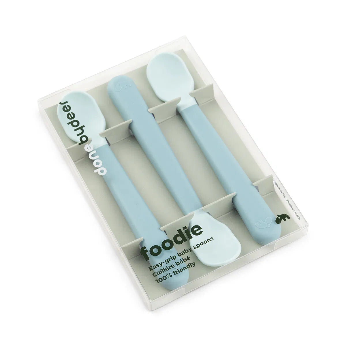 Foodie, Vauvan Lusikat, 3-pack, blue