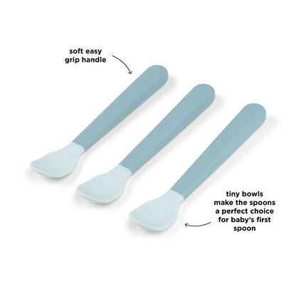 Foodie, Vauvan Lusikat, 3-pack, blue