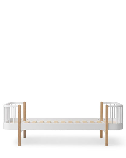 Oliver Furniture, Wood Original, Bed 90x200, White/Oak