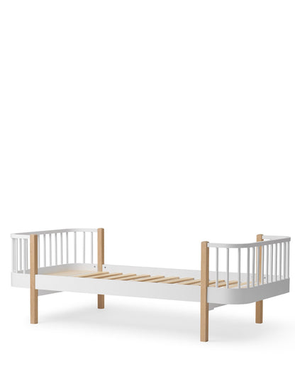 Oliver Furniture, Wood Original, Bed 90x200, White/Oak