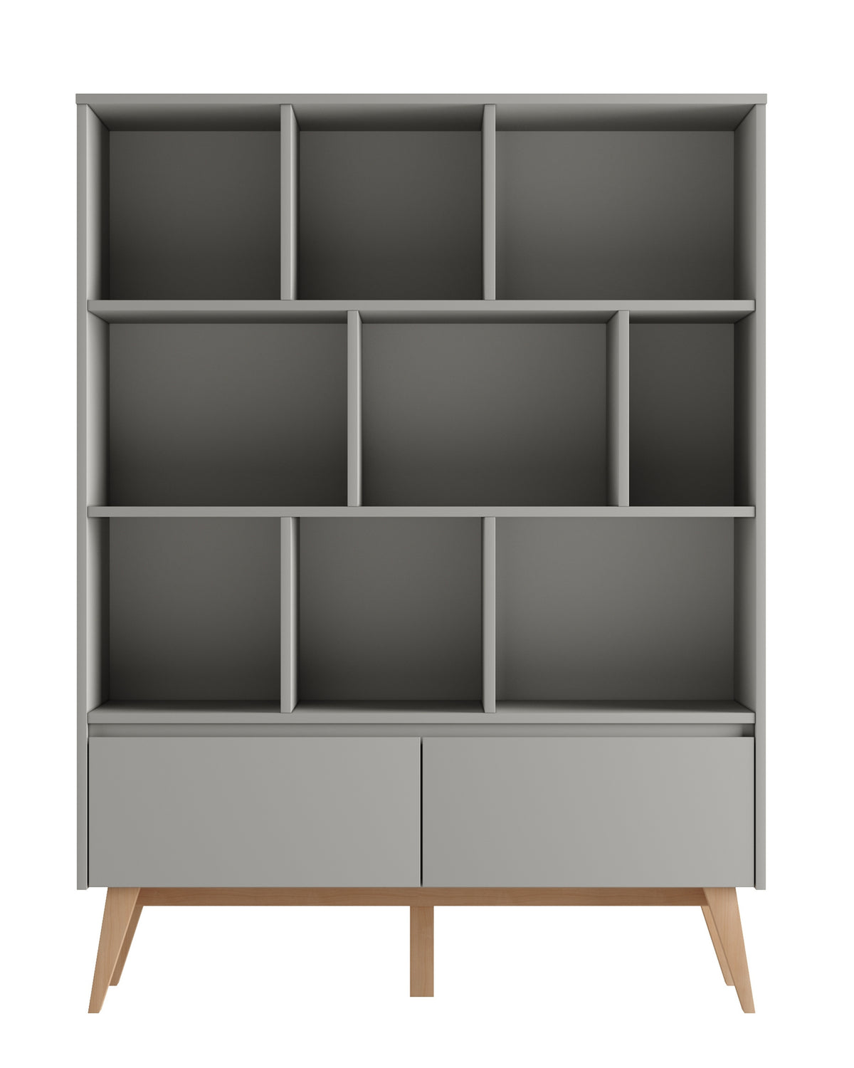 Pinio, Gungbokhylla 120 cm, Grå