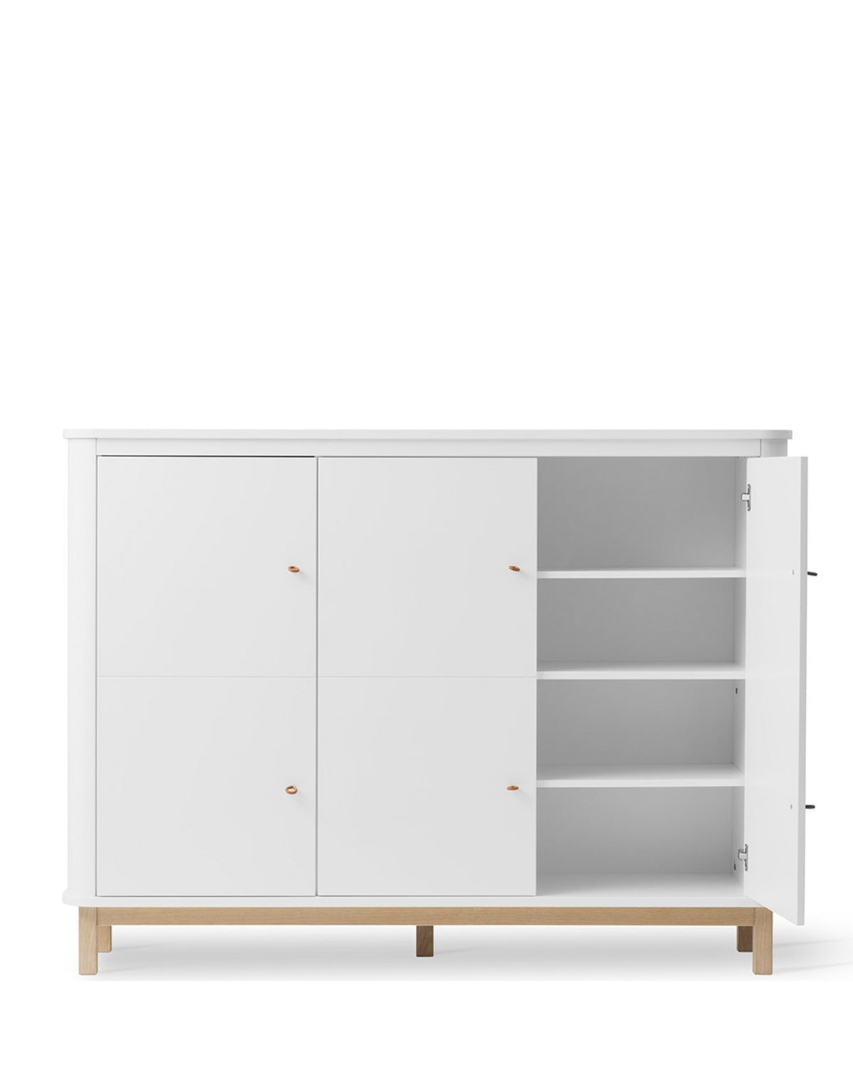 Oliver Furniture, Wood Senkki, White/Oak