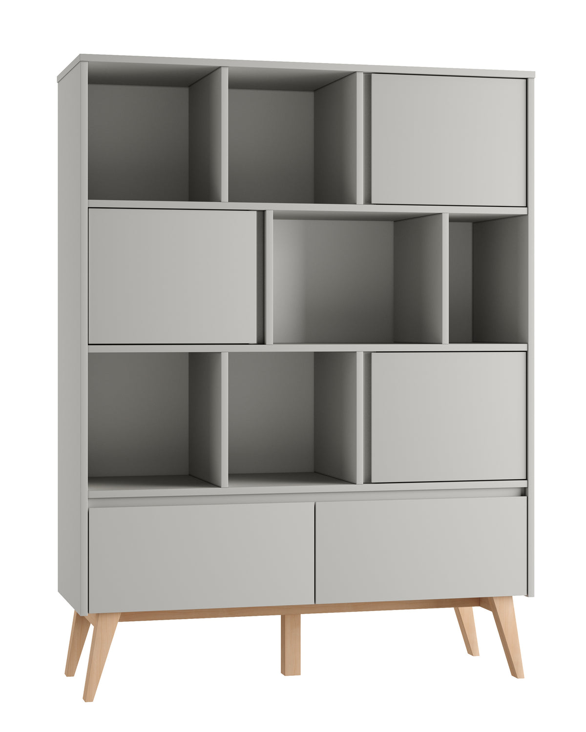 Pinio, Gungbokhylla 120 cm, Grå