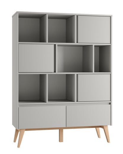 Pinio, Gungbokhylla 120 cm, Grå