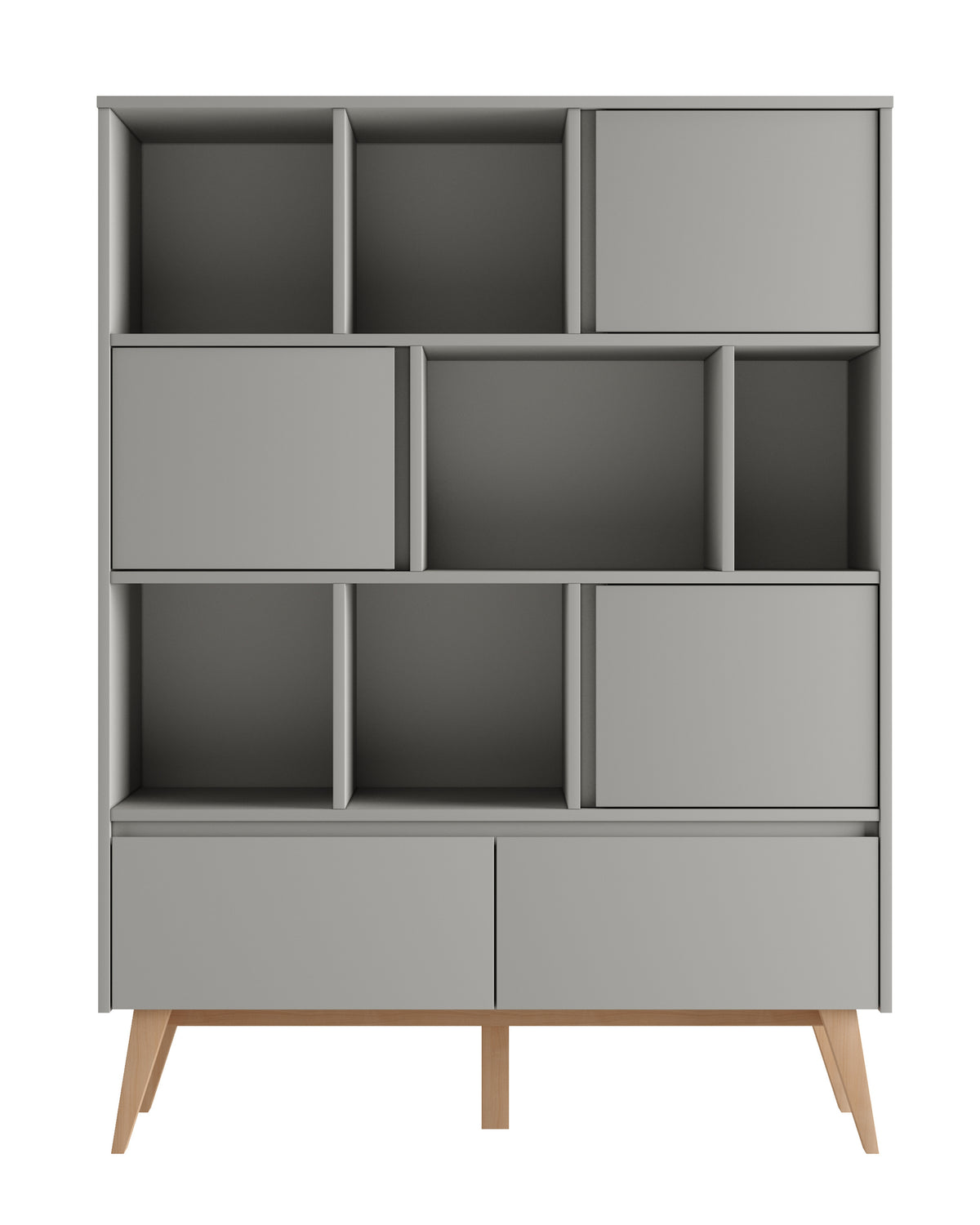 Pinio, Gungbokhylla 120 cm, Grå