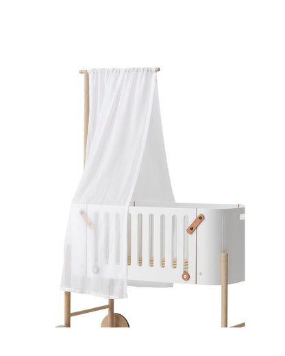 Oliver Furniture, Wood Co-Sleeper, White/Oak