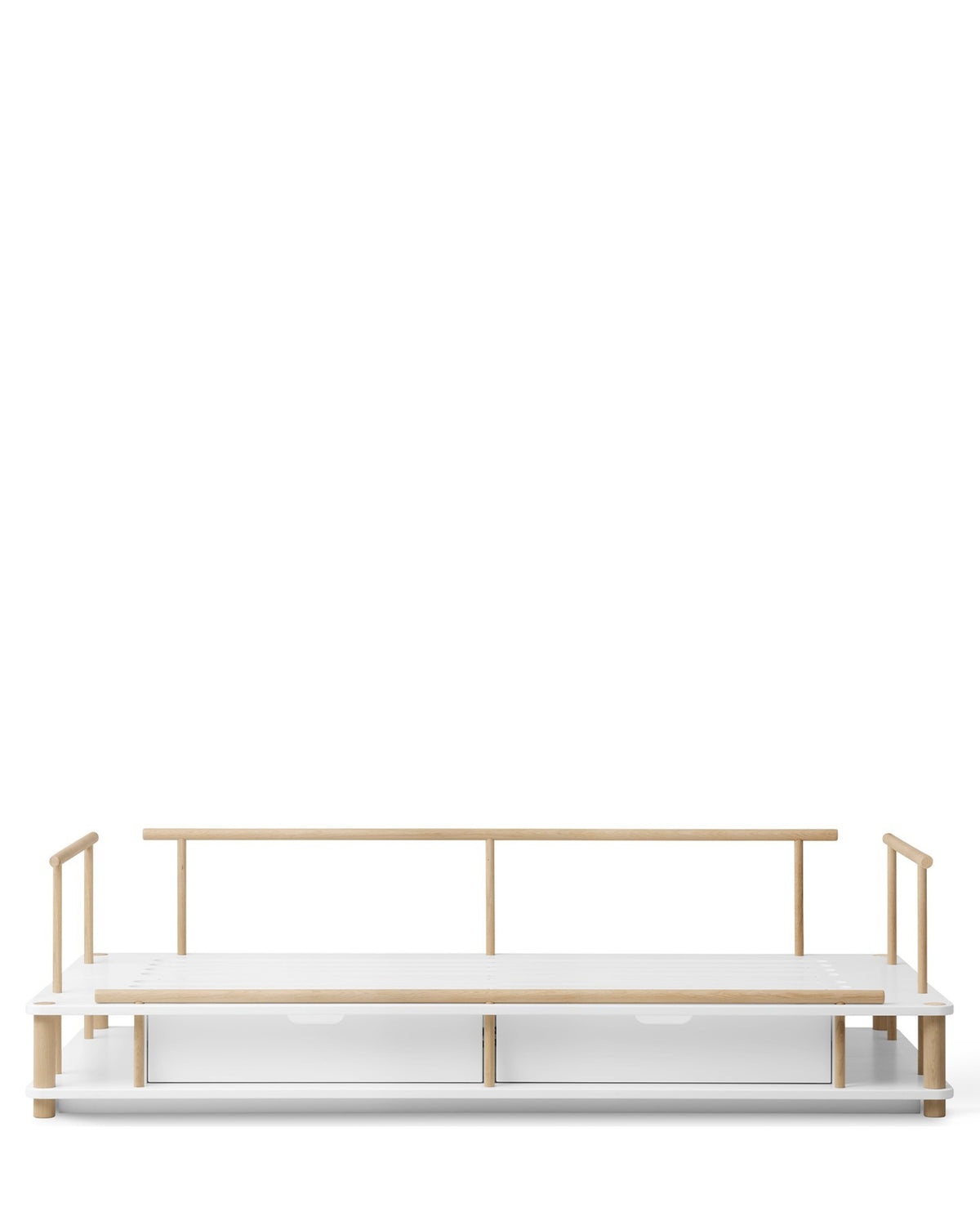 Oliver Furniture, Camp, Sohvasänky 90x180 cm, White/Oak