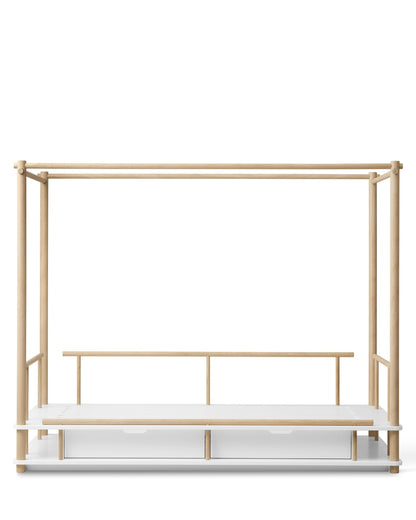 Oliver Furniture, Camp, Katossänky 90x180 cm, White/Oak