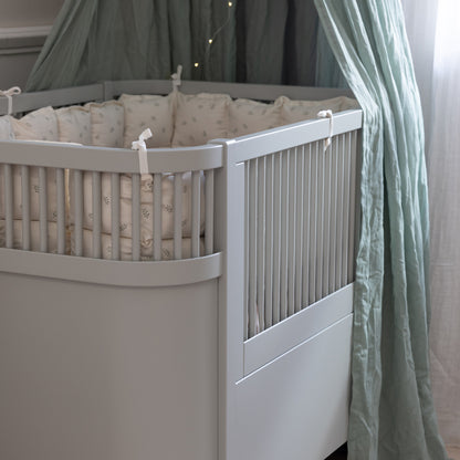 Sebra, Spjälsäng &amp; Juniorsäng 2in1, Classic Stone
