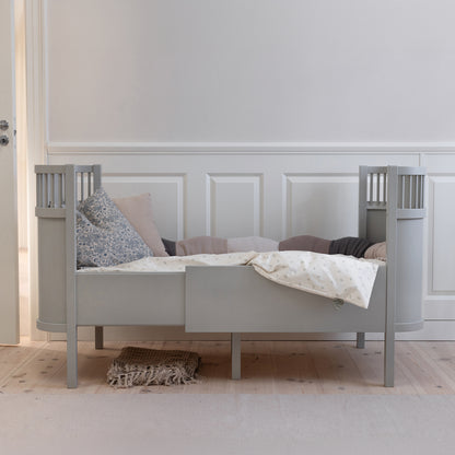 Sebra, Spjälsäng &amp; Juniorsäng 2in1, Classic Stone