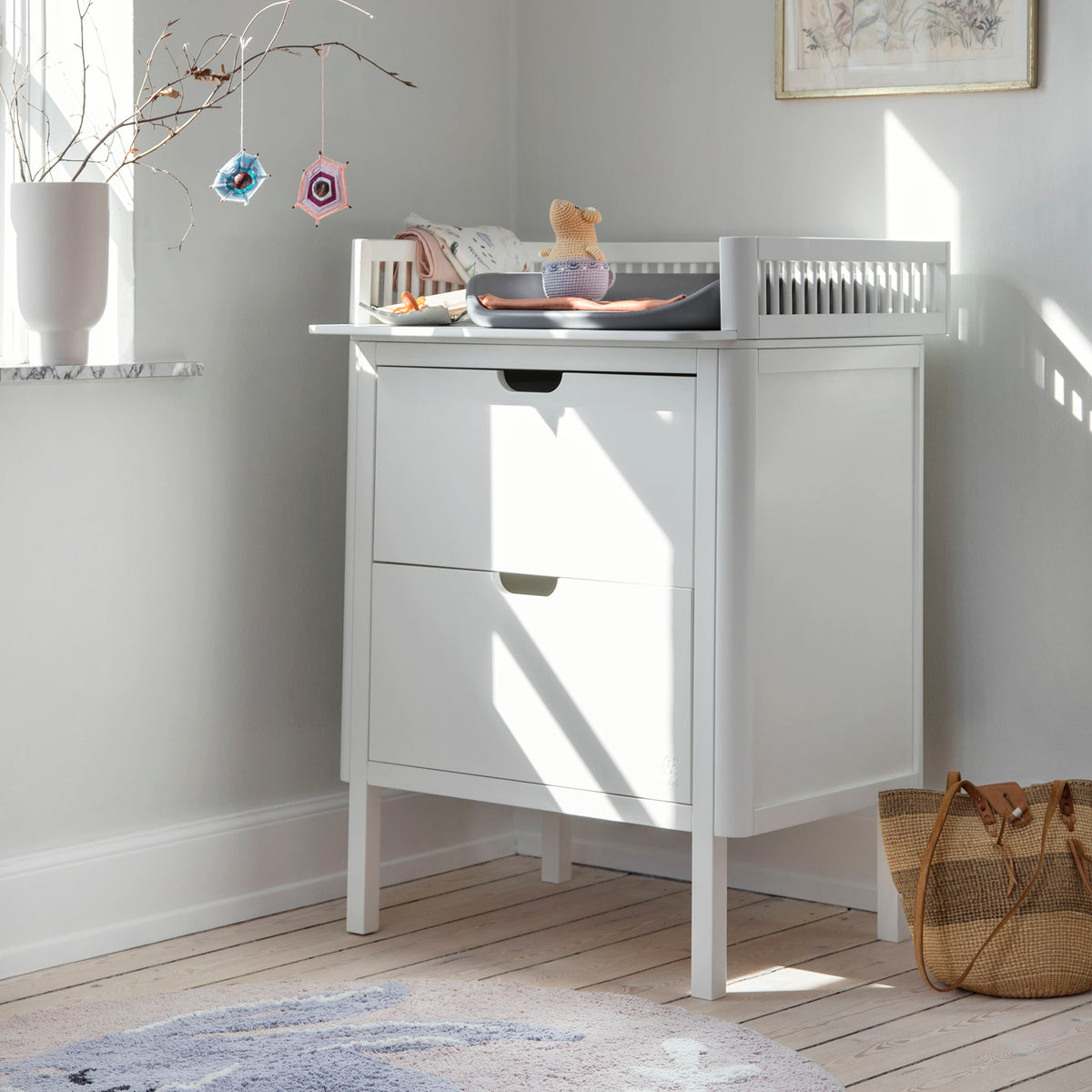Zebra, Chest of drawers/Dressing table, Classic White