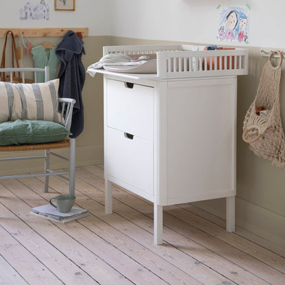 Zebra, Chest of drawers/Dressing table, Classic White
