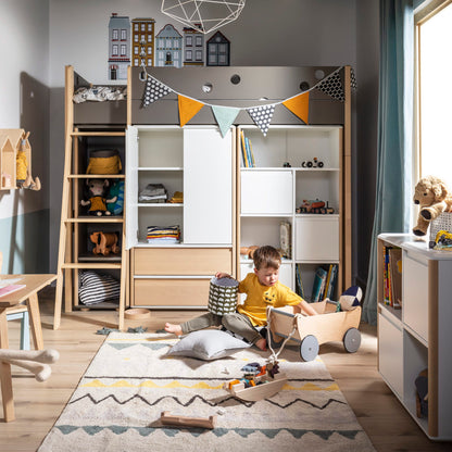 Inmondo, Funflex Korkea Kirjahylly, 3-MDF ovea, Eri värejä