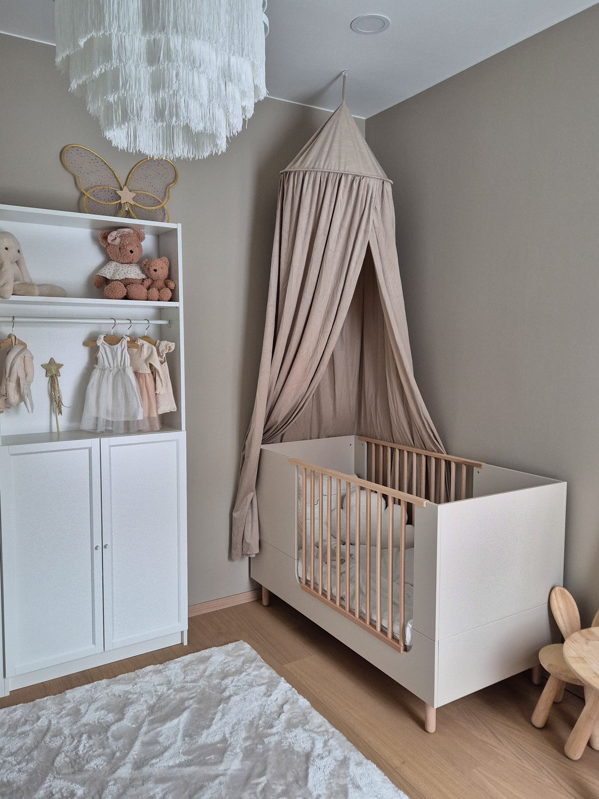 Wood Luck Design, Pinnasänky & Juniorisänky 2 IN 1, 70x140 cm, River Sand Beige