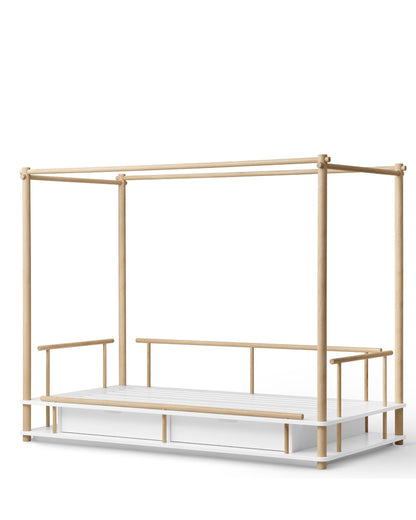 Oliver Furniture, Camp, Katossänky 90x180 cm, White/Oak