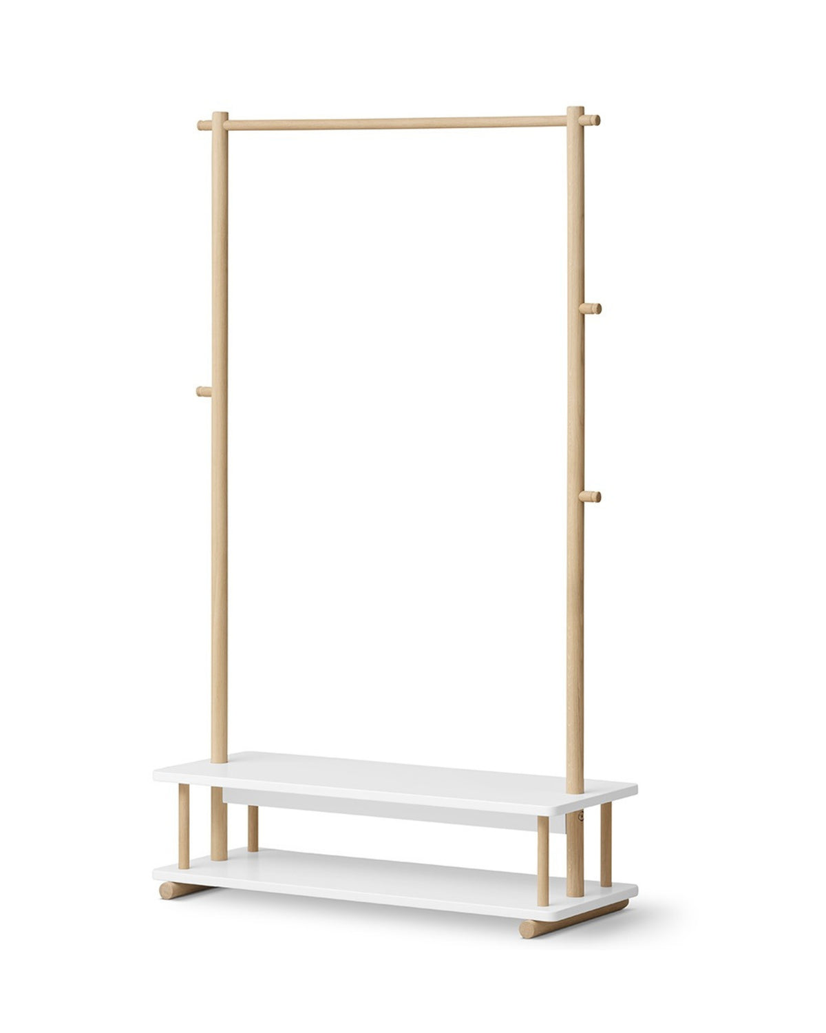 Oliver Furniture, Camp, Clothes Rail White/Oak
