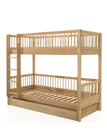 Vipack, Forrest Oak, Bunk bed (Convertible) 90x200 cm, Oak