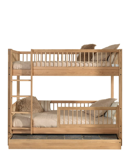 Vipack, Forrest Oak, Bunk bed (Convertible) 90x200 cm, Oak