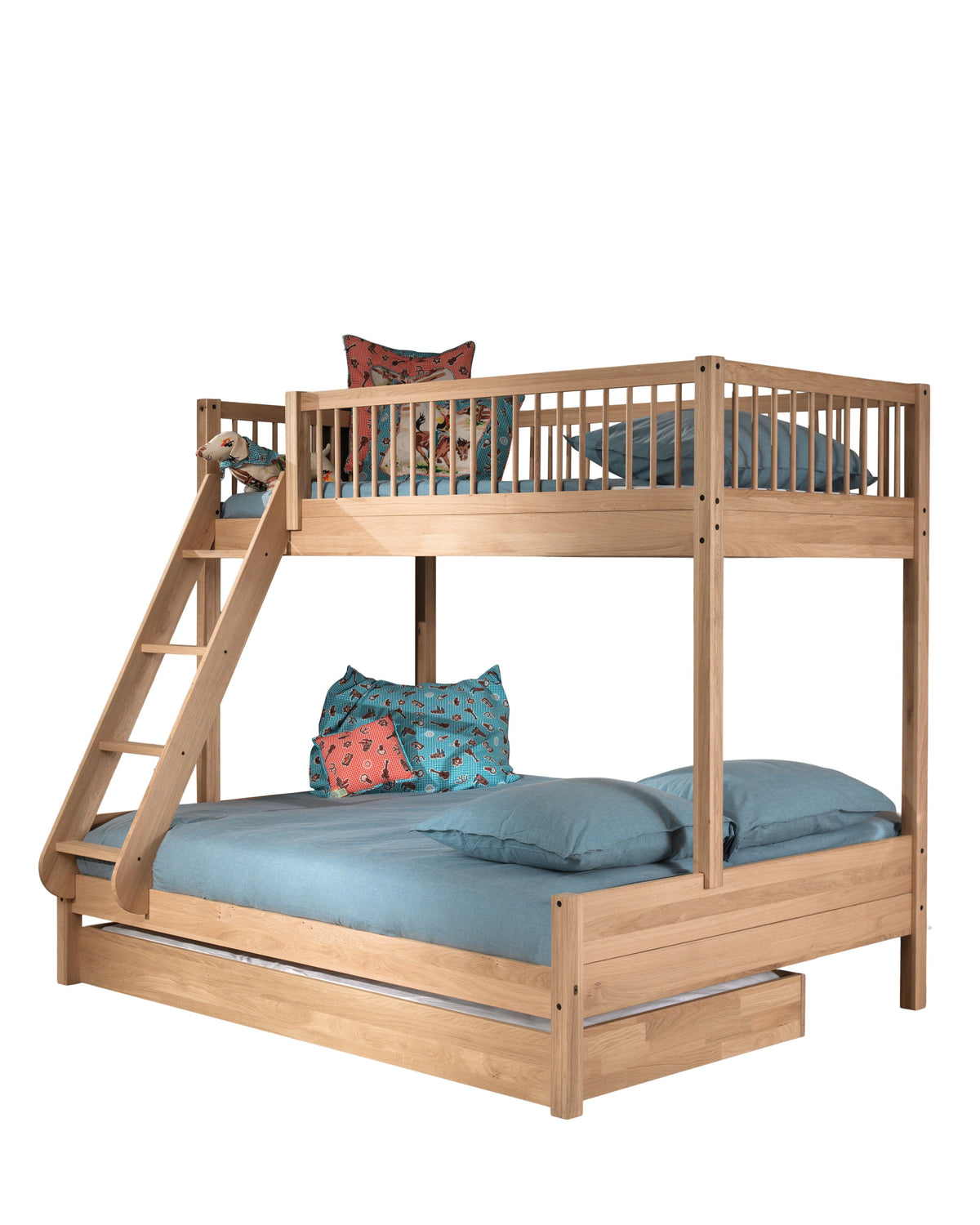 Vipack, Forrest Oak, Family Bunk Bed, Oak
