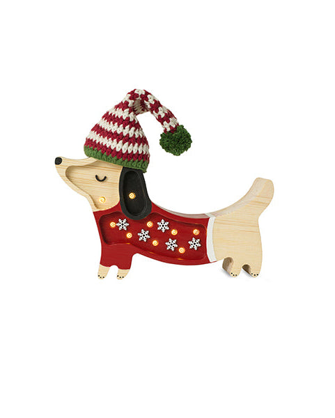 Little Lights, Night Light Puppy, MINI Santa Helper